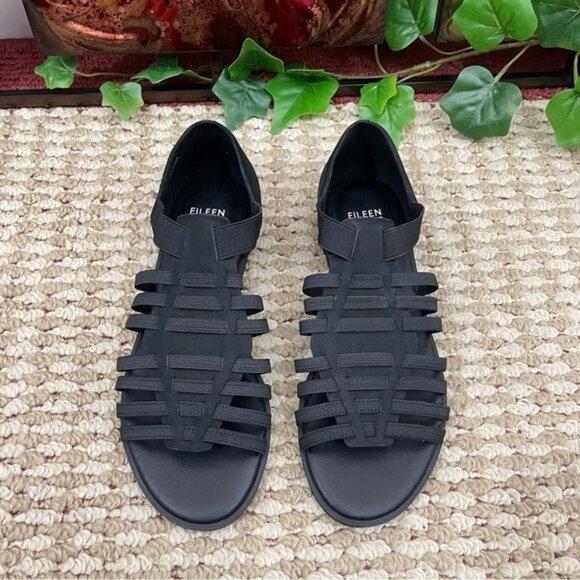 Eileen Fisher Rato Womens Casual Elastic Gladiator Sandals in Black Size 6.5 - Picture 5 of 9